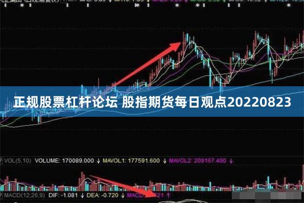 正规股票杠杆论坛 股指期货每日观点20220823